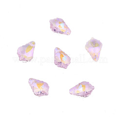 Facettierte Glasanhänger mit spitzer Rückseite&nbsp;EGLA-N006-050A