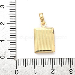 Messing-Medaillon-Anhänger&nbsp;KK-Z115-01G-01