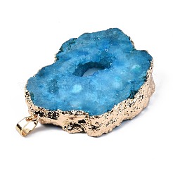 Natur druzy Achatanhänger&nbsp;G-S359-311