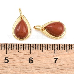 Pendentifs de jaspe rouge naturel&nbsp;GG-CBA110A-07G-03