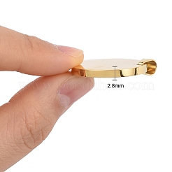 Colgantes de acero inoxidable 304 con revestimiento iónico (IP)&nbsp;STAS-P115-08G