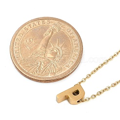 Collane pendenti in acciaio inossidabile placcato ionico (ip) 304&nbsp;NJEW-R050-01G-16