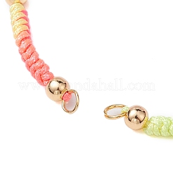 5 Farben geflochtene Nylonschnur-Sets für die Herstellung von DIY-Armbändern&nbsp;AJEW-JB01238
