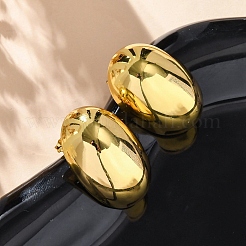 Pendientes ovalados de acero inoxidable 304&nbsp;EJEW-A125-78G