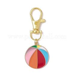 Décoration pendentif en alliage d'émail de balle de sport&nbsp;HJEW-JM02006