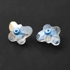 Böses Auge Glasschmetterlingsperlen&nbsp;G-P485-01A
