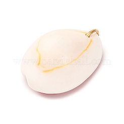 Bedruckte natürliche Kaurimuschel Anhänger&nbsp;STAS-Z168-03G-05
