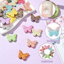 50 Uds. 2 estilos de cuentas acrílicas chapadas en UV&nbsp;MACR-CJ0002-16
