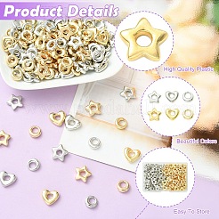 120 pendentif en plastique CCB de 6 styles&nbsp;CCB-YW0001-84
