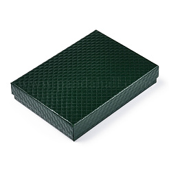 Boîtes à bijoux en carton texturé en losange&nbsp;CBOX-T006-01C