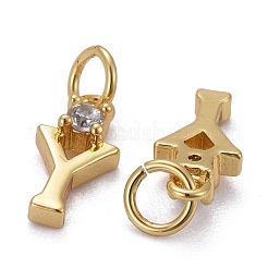 Pendentifs en laiton zircon cubique transparent&nbsp;ZIRC-Z011-35Y