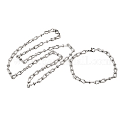 Schmucksets aus Gliederketten aus Edelstahl 304&nbsp;SJEW-L199-10P