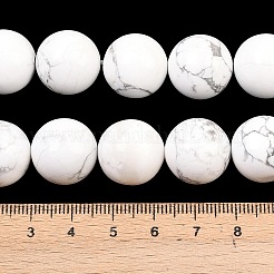 Natürliche Howlith Perlen Stränge&nbsp;G-L648-A02-16mm