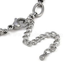 Chaînes de cheville à maillons ovales en acier inoxydable 304 anti-ternissement&nbsp;AJEW-A057-01P