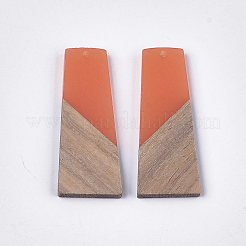 Colgantes de resina y madera de nogal&nbsp;RESI-S358-83A