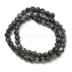 Brins de perles de larvikite naturelles&nbsp;G-E571-A09-01