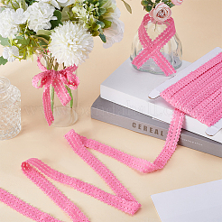 Ruban de dentelle extensible en polyester de 20 m avec bordure à volants&nbsp;OCOR-GF0003-37A
