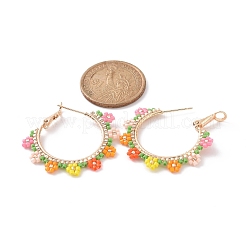 Orecchini a cerchio in ottone&nbsp;EJEW-MZ00020