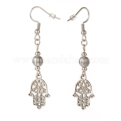 Hamsa-Handohrringe aus Legierung&nbsp;EJEW-JE04911-03