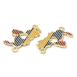 Zahnstangenbeschichtung Messing-Emaille-Anhänger&nbsp;KK-K332-33G-01