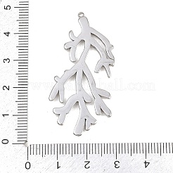 Hohle Anhänger aus Edelstahl 304&nbsp;STAS-Z194-03P-03