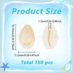 240g natürliche Kaurimuschel-Anhänger&nbsp;BSHE-ME0001-07