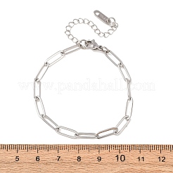Bracelets à chaîne trombone en acier inoxydable 304 de 4 mm&nbsp;SA-CBA4160-22P