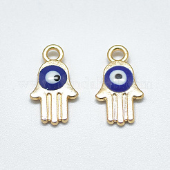 Leicht vergoldete Legierung Anhänger / charms&nbsp;X-ENAM-S117-28B