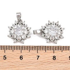 Colgante micropavé cubic zirconia de latón&nbsp;CU-CBAA6E8-04P-03