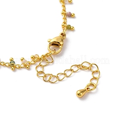 Laiton chaîne porte-câble fabrication de collier&nbsp;KK-K337-12G-15