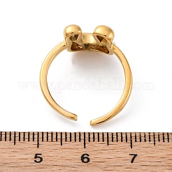 Anelli polsini aperti in acciaio inossidabile 304 per donna&nbsp;LS-RJEW-M060-01G-21