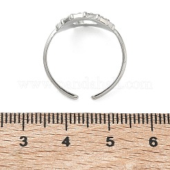 Offene Manschettenringe aus Edelstahl 304 für Damen&nbsp;LS-RJEW-L341-04B-P