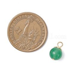 21 Stück 21 Stile natürliche & synthetische gemischte Edelsteine runde Charms&nbsp;PALLOY-JF04619-01