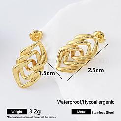 Orecchini a bottone in acciaio inossidabile 304 per donna&nbsp;IW3686