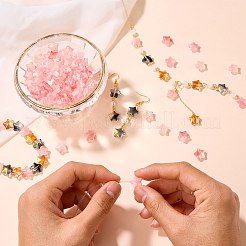 100 Stück handgefertigte Bunte Malerei-Perlen in Farbverlaufsfarbe&nbsp;DIY-SZ0010-51C