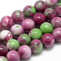 Synthetik Meer weißer Jade Perlen Stränge&nbsp;G-S254-12mm-C05