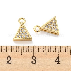 Micro Pave Bijoux de zircone cubique en laiton de placage en râtelier&nbsp;KK-C038-07G