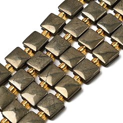 Natürliche Pyrit Perlen Stränge&nbsp;G-Z131-G01-01