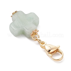 6 pieza de decoraciones colgantes de piedras preciosas&nbsp;HJEW-JM03930