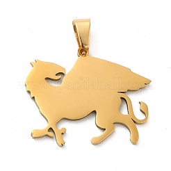 Pendentifs en acier inoxydable chirurgical 316 avec placage sous vide PVD&nbsp;STAS-Z044-01G