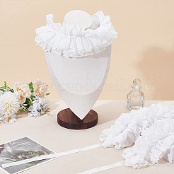 Chiffon-Kragen mit Rüschenspitze&nbsp;AJEW-WH0007-63A