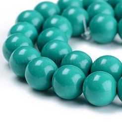 Gefärbte natürliche Mashan-Jade-Perlenstränge&nbsp;DJDA-E266-10mm-01