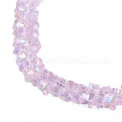 Placcare trasparente perle di vetro fili&nbsp;EGLA-N002-20A-F06
