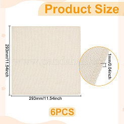 Tissu en lin pour point de croix&nbsp;DIY-WH0504-692