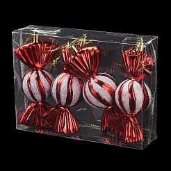Decoraciones colgantes de dulces de plástico galvanizado de Navidad&nbsp;KY-D020-01C