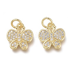 Latón micro pavimenta claro cubic zirconia encantos&nbsp;ZIRC-Q024-07G