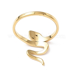Anello regolabile a forma di serpente in acciaio inossidabile 304 con placcatura ionica (ip) per donna&nbsp;RJEW-I097-06G