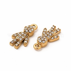 Ionenplattierung (IP) chirurgischer Edelstahl 316 mit Kristall-Strass-Anhängern&nbsp;X-STAS-G305-04G