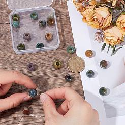 20 Stück natürliche indische Achat-Europäische Perlen&nbsp;G-SP0001-48