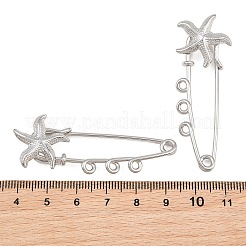 Broches de acero inoxidable 304 con forma de estrella de mar&nbsp;SA-CBA098D-16H-P03